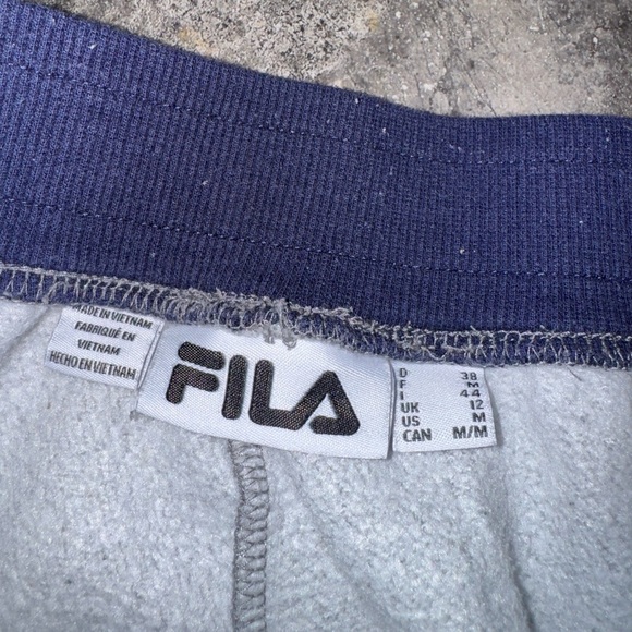 Fila Gray And Blue Sweatpants Size Medium - Picture 5 of 6